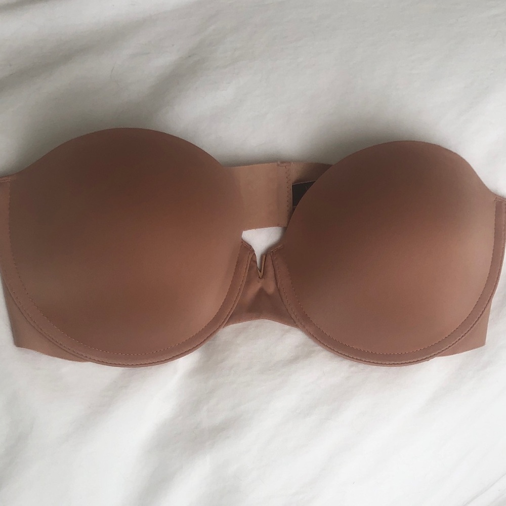 Victoria’s Secret Uplift Push Up Strapless Bra 32D Nude